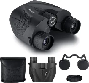 10X25 Compact Binoculars for Adults and Kids, Easy Focus HD Vision Binoculars for Travel, Sightseeing, Bird Watching, Concerts and Sport Games