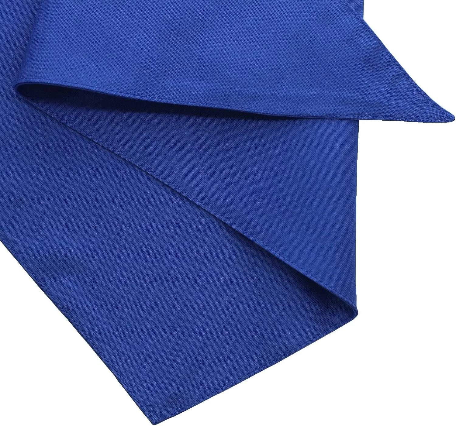 2 Pack Solid Color Dog Bandana Cotton Heat Press Scarf Reversible Blue for Medium Large Dogs