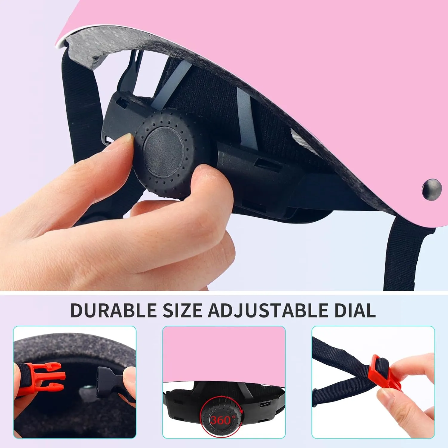 Adjustable Gradient Color Kids/Toddler Bike Helmet for 1-2-3-5-8-14 Years Boys Girls,Skateboard Helmet with Knee and Elbow Pads Wrist Guard Roller Skates,Cycling,Skating Scooter Longboard