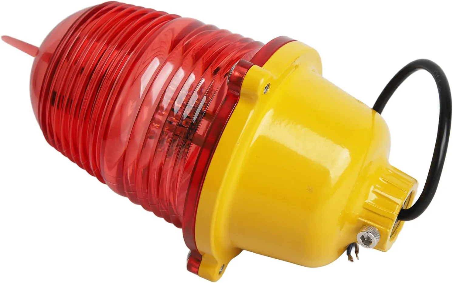 Aviation Obstruction Light Super Bright, Impact with Long Service Life for Marine Boat, Made of PC and Metal (AC110V Constant On)