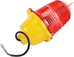 Aviation Obstruction Light Super Bright, Impact with Long Service Life for Marine Boat, Made of PC and Metal (AC110V Constant On)
