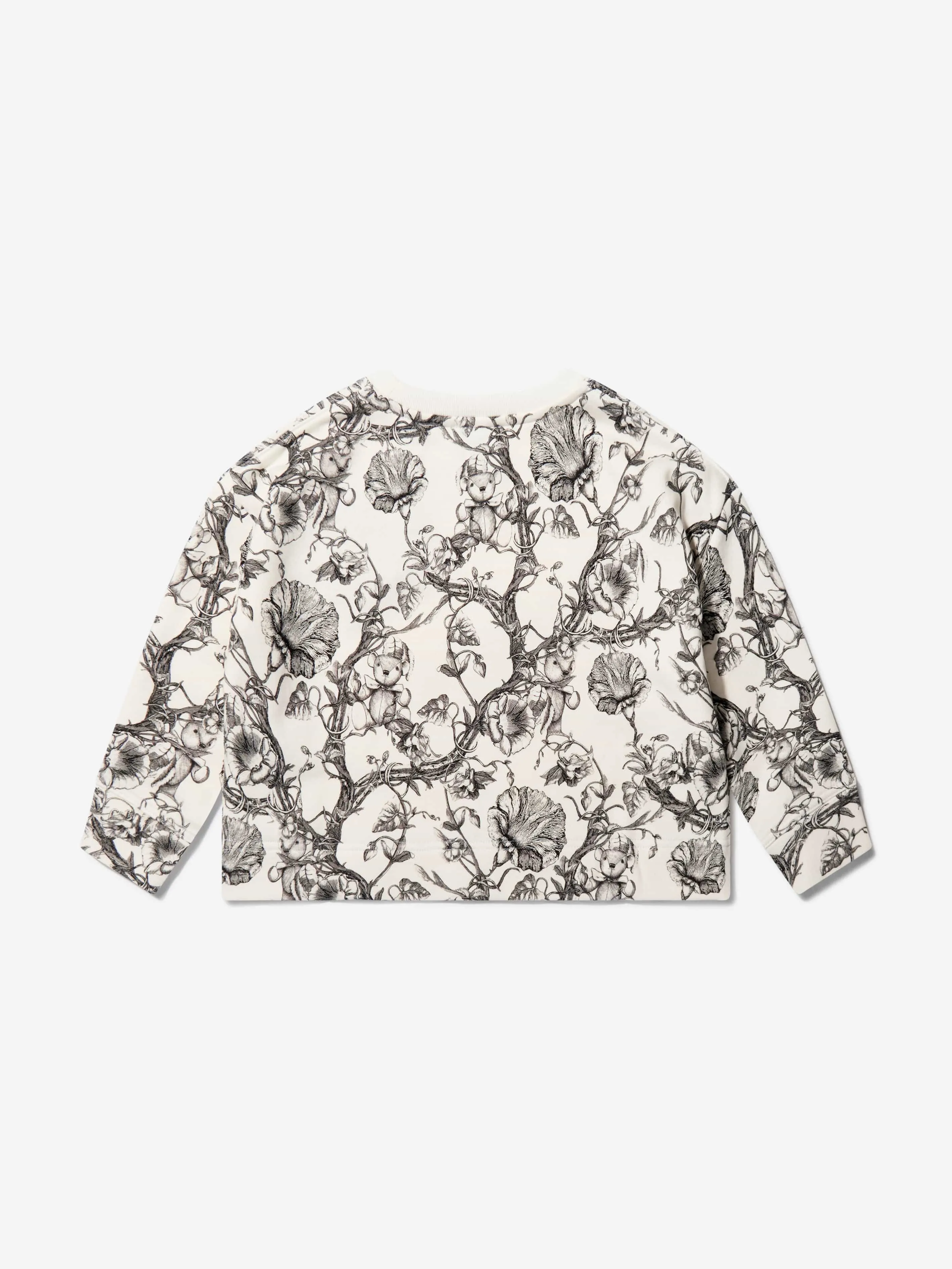 Burberry Girls Cotton Etched Bear Sweatshirt