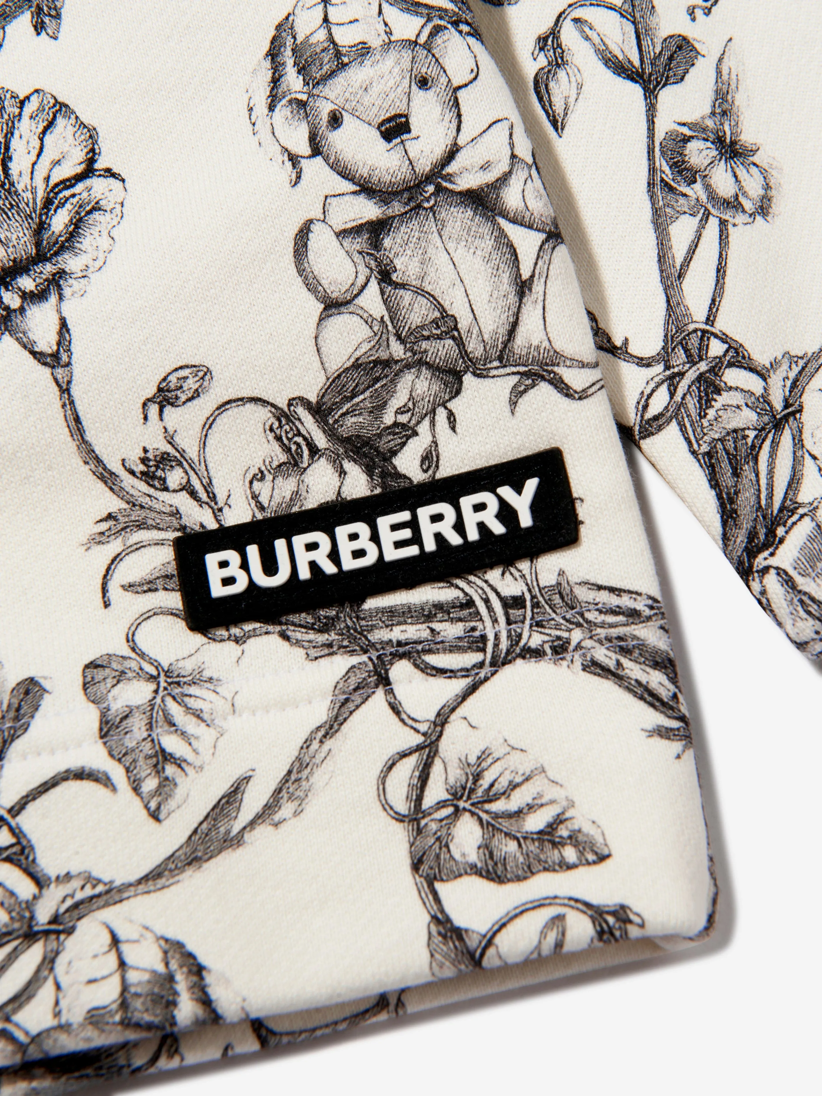Burberry Girls Cotton Etched Bear Sweatshirt