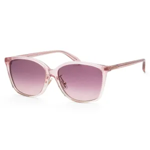 Coach Women's 57mm Transparent Pink Gradient Sunglasses HC8361F-57387W-57
