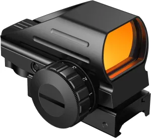 EZshoot Reflex Sight with 4 Reticles Red Dot Sight, Reflex Holographic Optic Scope with 20mm Rail Mount Absolute Co-Witness
