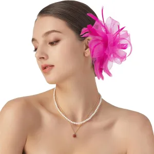 Fascinator Derby Hats Headband for Women 20s Vintage Hair Accessories for Derby Wedding Tea Party