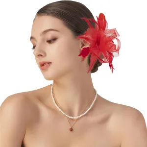 Fascinator Derby Hats Headband for Women 20s Vintage Hair Accessories for Derby Wedding Tea Party