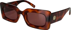 Le Specs Brown Oh Damn Rectangular Sunglasses