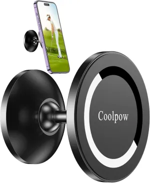 Magnetic Golf Cart Phone Holder for MagSafe Golf Cart Mount, Golf Cart Phone Mount for iPhone 16 ProMax Plus 15 14 13 12 Mini Fits EZGO, Club Car, Yamaha, Icon Golf Cart Accessories Essentials for Men