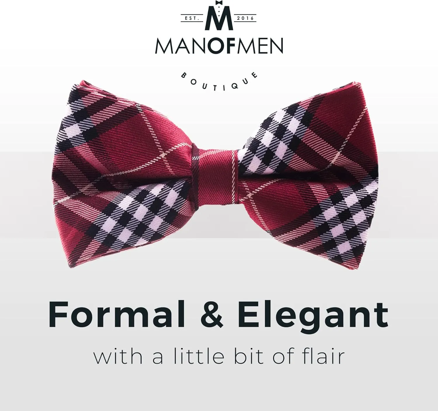 Man of Men - Bow Tie - Plaid Bow Ties for Men - Bowties Men