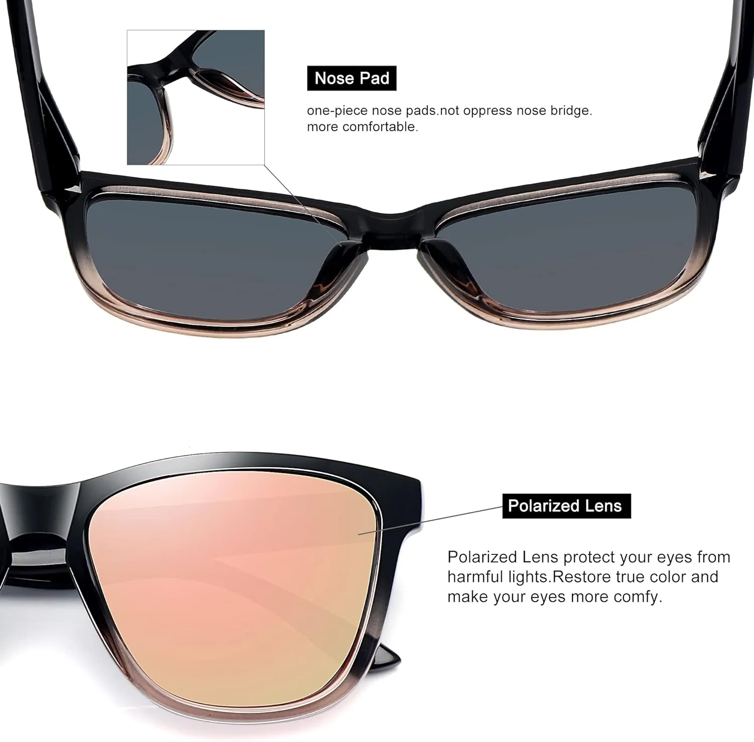 MEETSUN Polarized Sunglasses for Women Men Trendy Classic Retro Designer Style