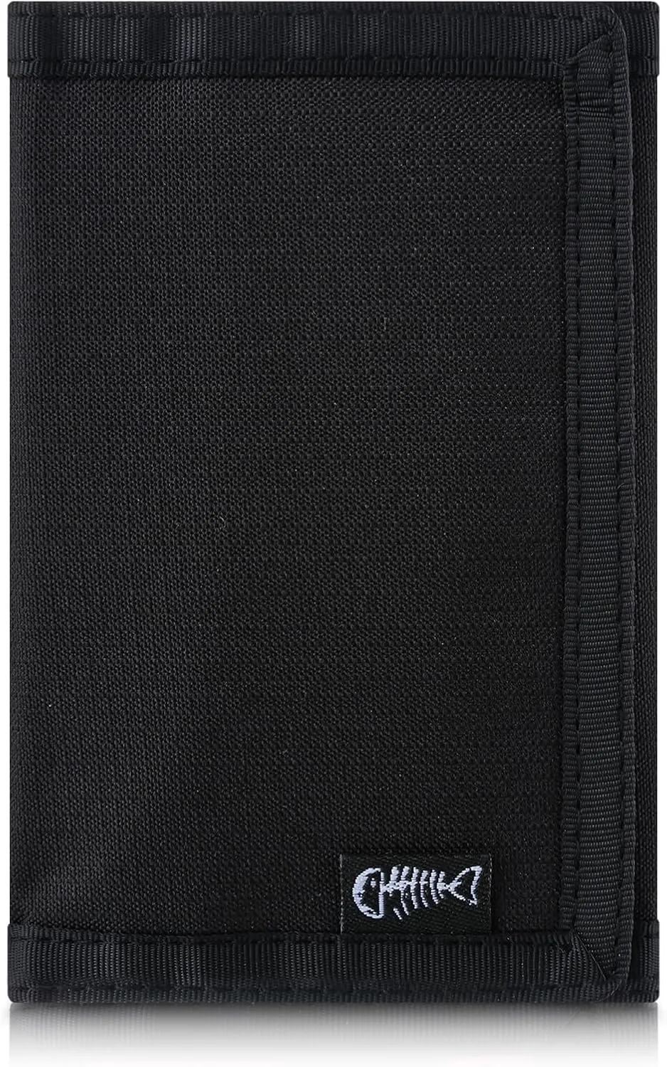 Mens Nylon Trifold RFID Wallet with ID Window, Slim Security Wallet for Card Cash Holder, Modern Fashion Stylish Wallet Gifts for Teen Boys and Men, One Size -Black