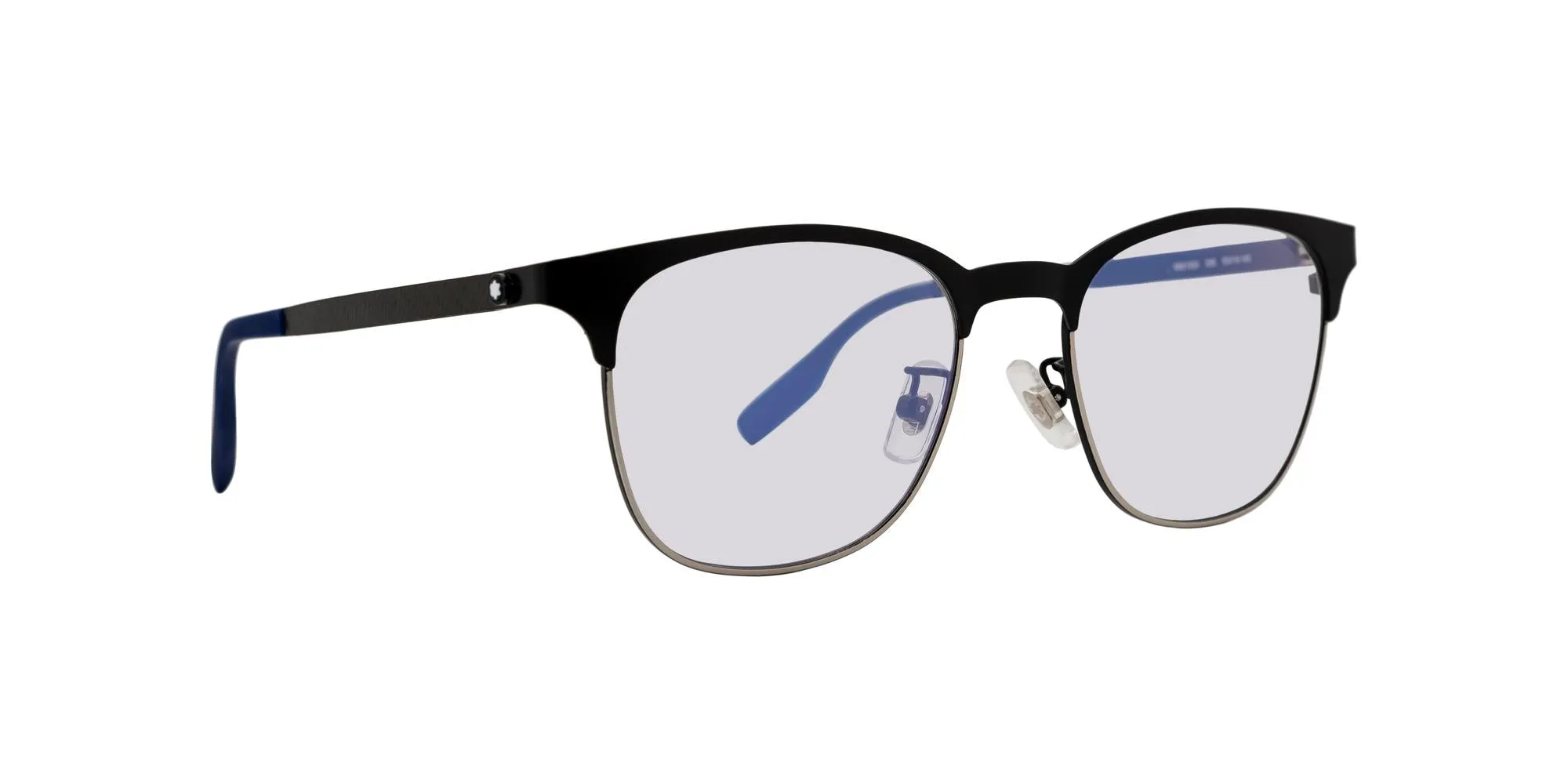 Montblanc Men's 53mm Black and Blue Sunglasses MB0183S-005-53