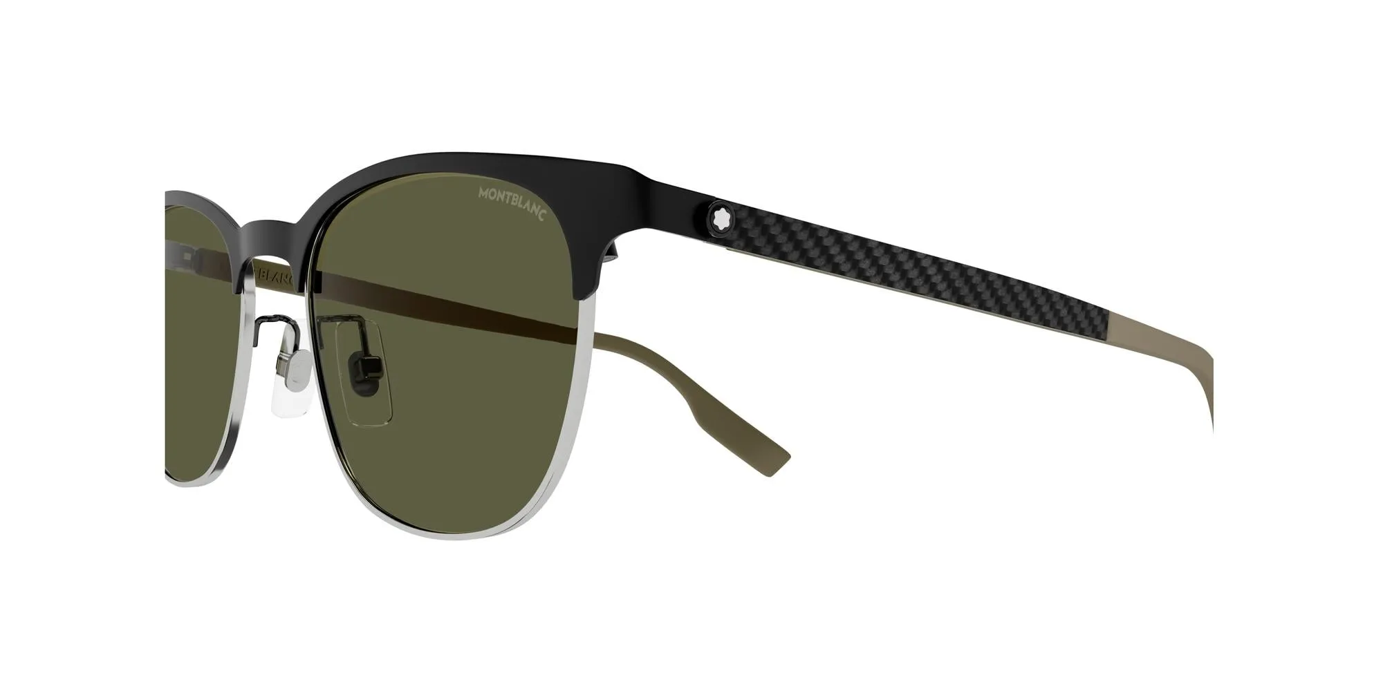 Montblanc Men's 53mm Black and Blue Sunglasses MB0183S-005-53