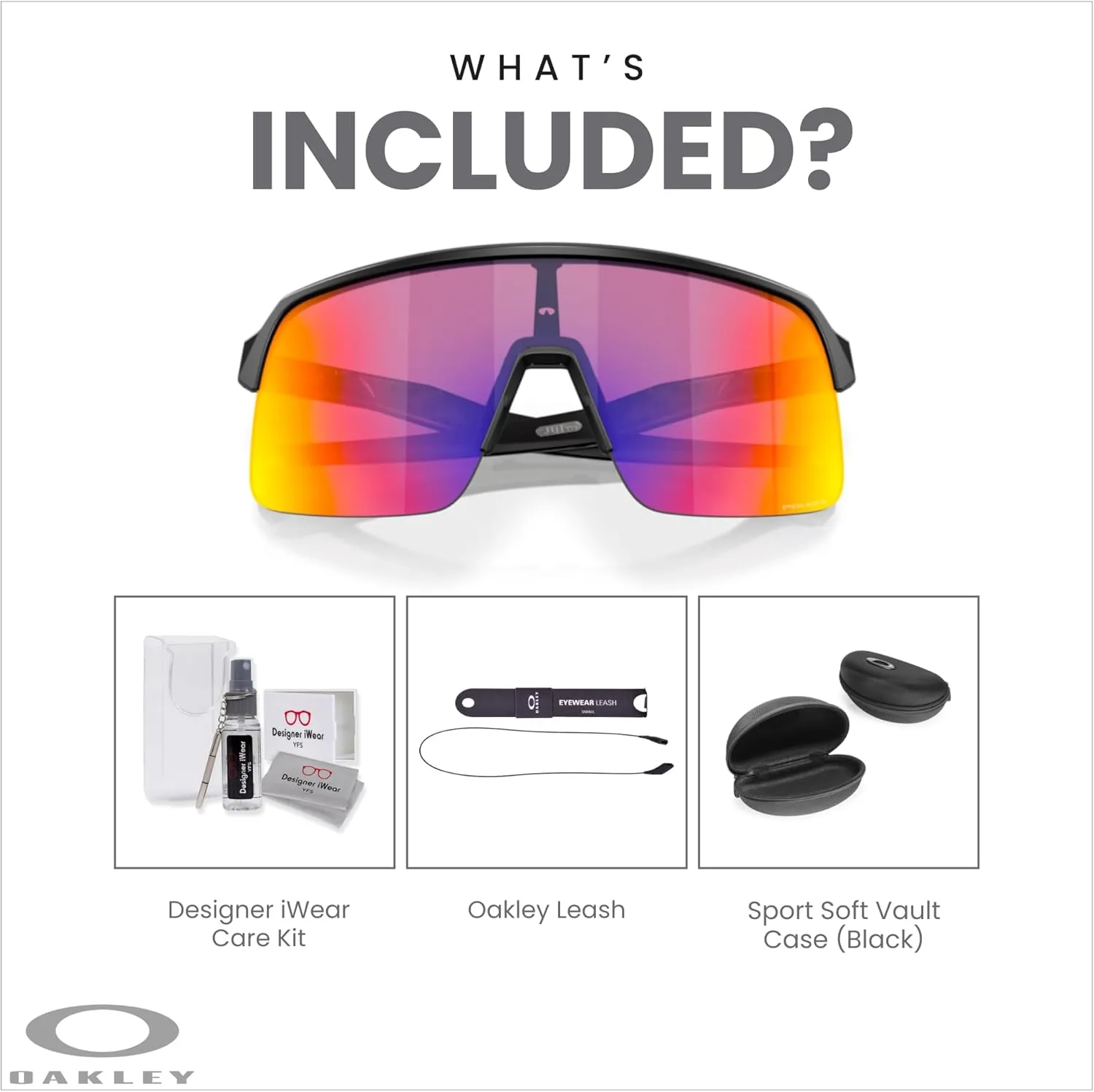Oakley Sutro Lite OO9463 Shield Sunglasses for Men for Women   BUNDLE Accessory Leash   Designer iWear Kit