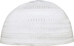Plain Light Brown Cotton Stretch Knit Kufi Hat Skull Cap - Comfortable Fit