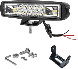 Super Bright Led Boat Lights- Waterproof High/Low Beam Spot Flood Combo Light Bar for Boats, Trucks, Off-Road, Cars, Motorcycles 30W/2400LM Marine Deck Dock Light, Fog Lamp for Night Fishing Kayak