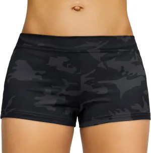 SUPRNOWA Boy Cut Low Rise Booty Shorts - Spandex Active Dance Yoga Workout Fitness Shorts for Women