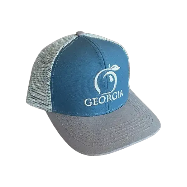 The Georgia Mesh Back Trucker Hat • Deep Water Gray