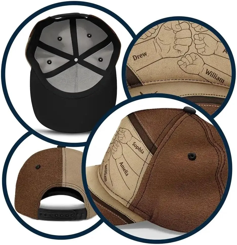 WANDER PRINTS Custom for Grandpa Dad - Personalized Classic Cap